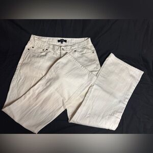 Daisy Fuentes Cream Jeans